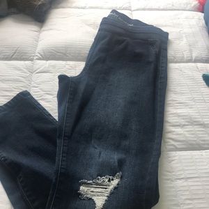 High waist pull up jeans